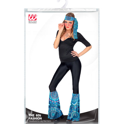 e-carnavalskleding-SYK Hippie verkleedset mandala blauw unisex jaren-70