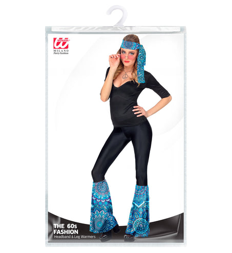 e-carnavalskleding-SYK Hippie verkleedset mandala blauw unisex jaren-70