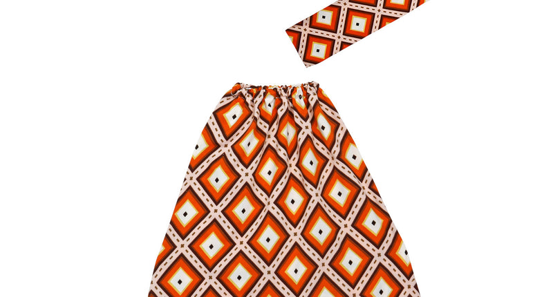 e-carnavalskleding-SYK Hippie verkleedset oranje  unisex jaren-70