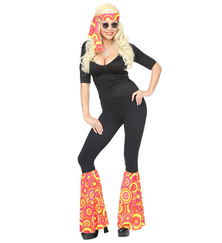 e-carnavalskleding-SYK Hippie verkleedset rode bollen  unisex jaren-7