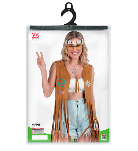 e-carnavalskleding-SYK Hippie vest met franjes