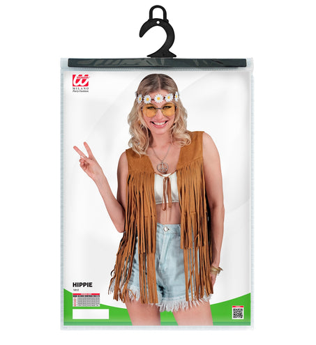 e-carnavalskleding-SYK Hippie vest met franjes Donna