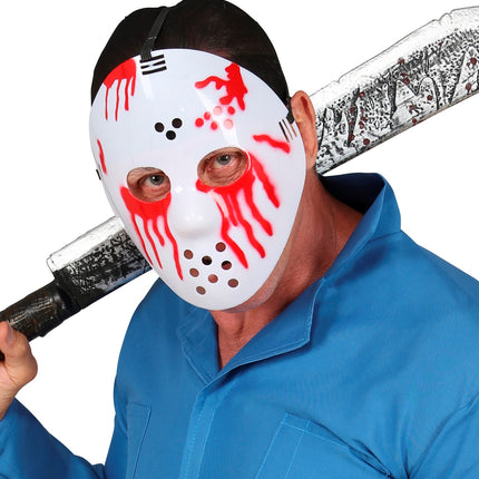 e-carnavalskleding-SYK Hockey Jason masker met bloed