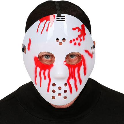 e-carnavalskleding-SYK Hockey Jason masker met bloed