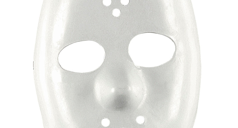e-carnavalskleding-SYK Hockey masker wit plastic