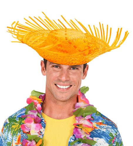 e-carnavalskleding-SYK Hoed ipanema stro geel Joris