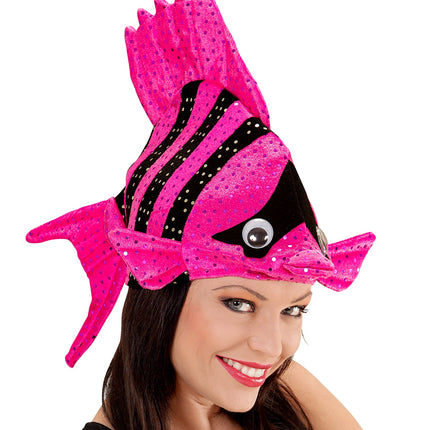 e-carnavalskleding-SYK Hoed vis roze