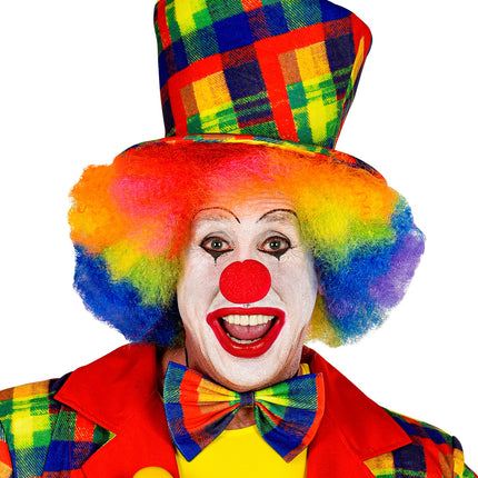 e-carnavalskleding-SYK Hoge hoed clown multi