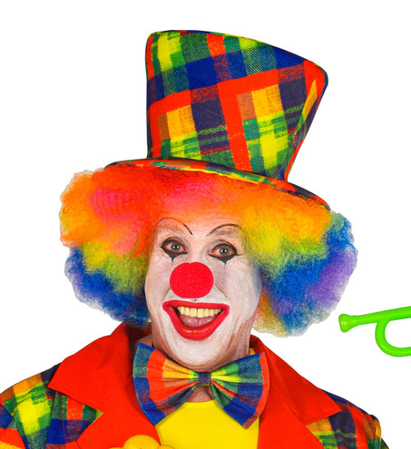 e-carnavalskleding-SYK Hoge hoed clown multi