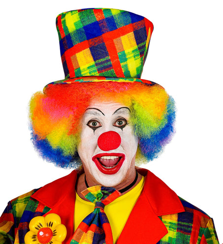 e-carnavalskleding-SYK Hoge hoed clown multi