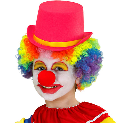 e-carnavalskleding-SYK Hoge hoed kind roze