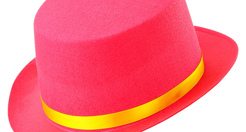 e-carnavalskleding-SYK Hoge hoed kind roze