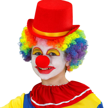 e-carnavalskleding-SYK Hoge hoed kinderen rood