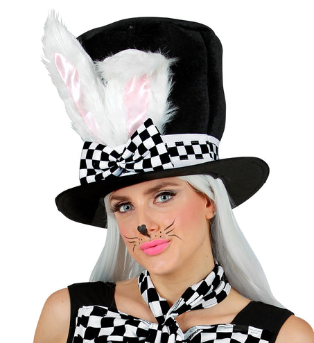 e-carnavalskleding-SYK Hoge hoed met bunny oren