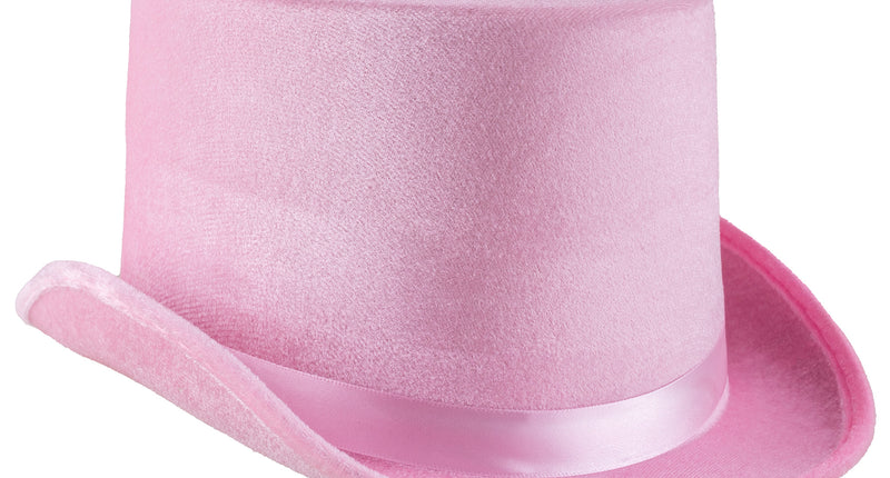 e-carnavalskleding-SYK Hoge hoed roze unisex