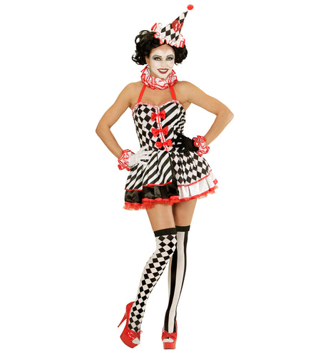 e-carnavalskleding-SYK Hoge kousen clown