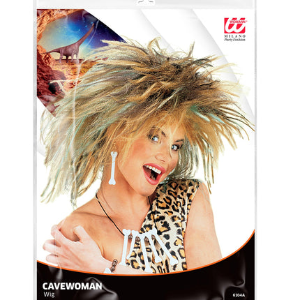 e-carnavalskleding-SYK Holbewoner pruik Wilma blond