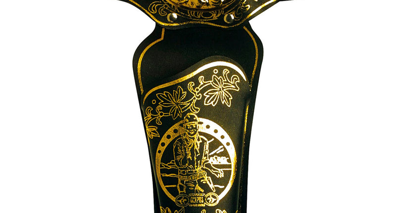 e-carnavalskleding-SYK Holster cowboy met gouden print