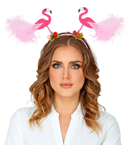 e-carnavalskleding-SYK Hoofband Flamingo