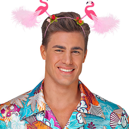 e-carnavalskleding-SYK Hoofband Flamingo