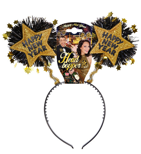 e-carnavalskleding-SYK Hoofdband Happy New Year goud
