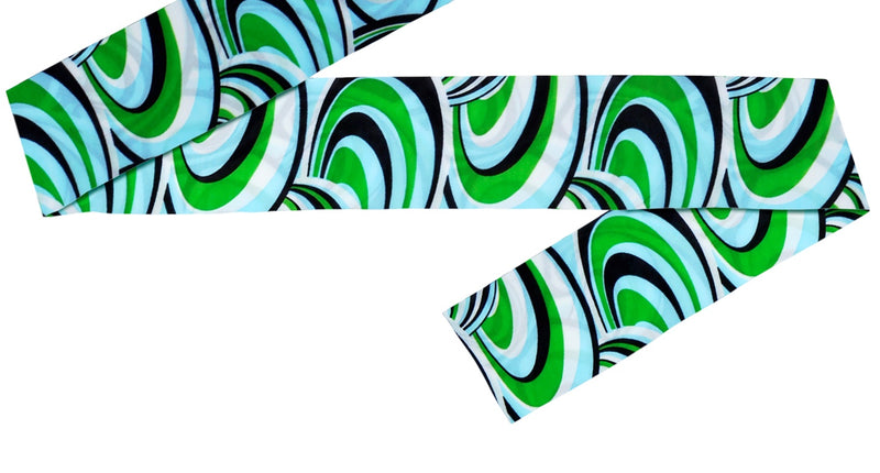 e-carnavalskleding-SYK Hoofdband hippie blauw groen