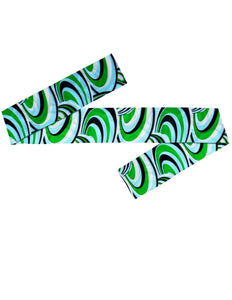 e-carnavalskleding-SYK Hoofdband hippie blauw groen