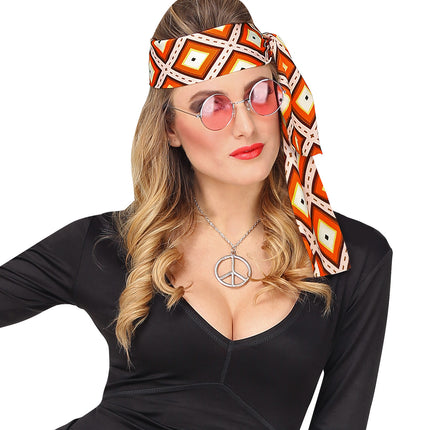 e-carnavalskleding-SYK Hoofdband hippie Groovy stijl