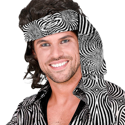 e-carnavalskleding-SYK Hoofdband jaren 70 disco zilver