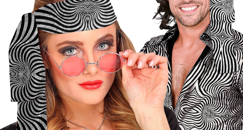 e-carnavalskleding-SYK Hoofdband jaren 70 disco zilver
