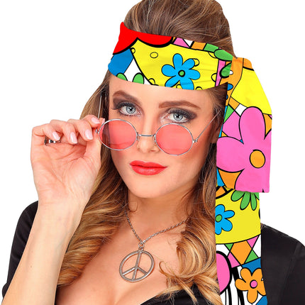 e-carnavalskleding-SYK Hoofdband jaren 70 flower power