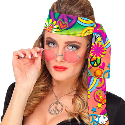 e-carnavalskleding-SYK Hoofdband jaren 70 love&peace