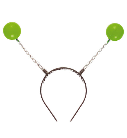 e-carnavalskleding-SYK Hoofdband met groene antennes