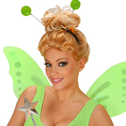 e-carnavalskleding-SYK Hoofdband met groene antennes