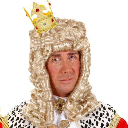 e-carnavalskleding-SYK Hoofdband met mini kroon goud