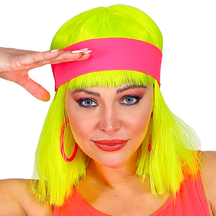 e-carnavalskleding-SYK Hoofdband neon rose