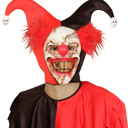e-carnavalskleding-SYK Horror clown masker halfgezicht