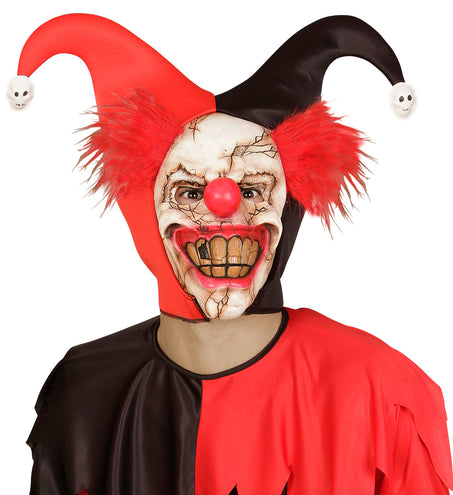 e-carnavalskleding-SYK Horror clown masker halfgezicht
