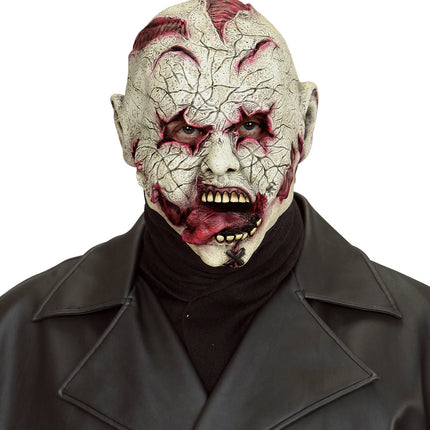 e-carnavalskleding-SYK Horror clown masker met snijwonden