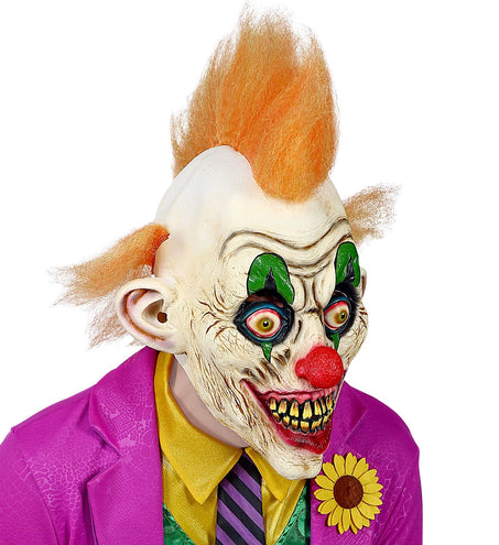 e-carnavalskleding-SYK Horror clown masker oranje