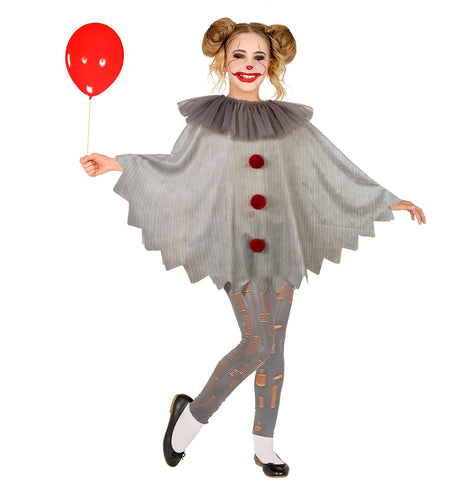e-carnavalskleding-SYK Horror clown poncho kinderen