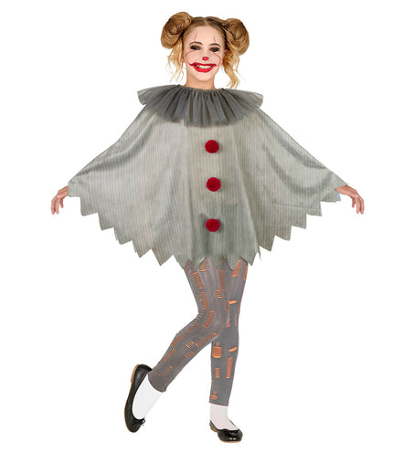 e-carnavalskleding-SYK Horror clown poncho kinderen