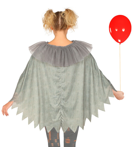 e-carnavalskleding-SYK Horror clown poncho volwassenen
