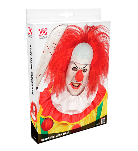 e-carnavalskleding-SYK Horror clowns pruik rood