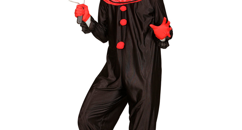 e-carnavalskleding-SYK Horror killer clown kostuum heren zwart rood
