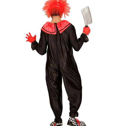 e-carnavalskleding-SYK Horror killer clown kostuum heren zwart rood