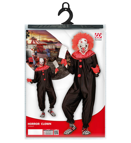 e-carnavalskleding-SYK Horror killer clown kostuum heren zwart rood