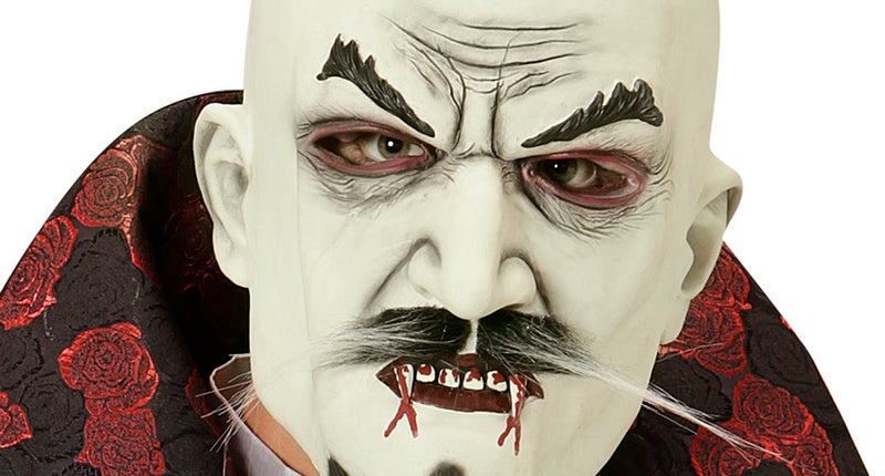 e-carnavalskleding-SYK Horror vampier masker met snor