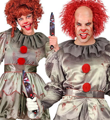 e-carnavalskleding-SYK Horrorclown mes met bloed