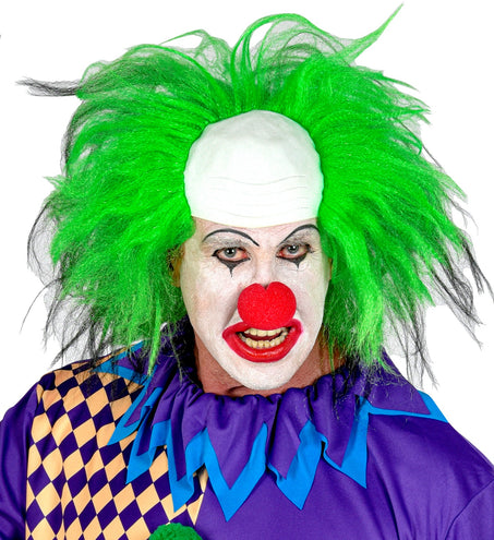 e-carnavalskleding-SYK Horrorclown pruik groen